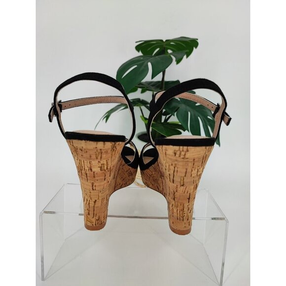 Charles David Women's Lambert Black Wedge Heel Sandals Size 7.5M US - Picture 3 of 10